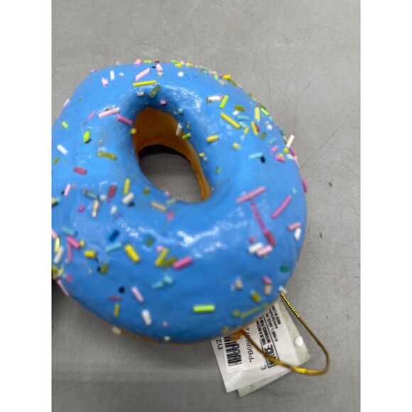 Kurt Adler sweet scoops blue sprinkle donut ornaments set of 2 squishy 3.5" READ - Picture 5 of 9